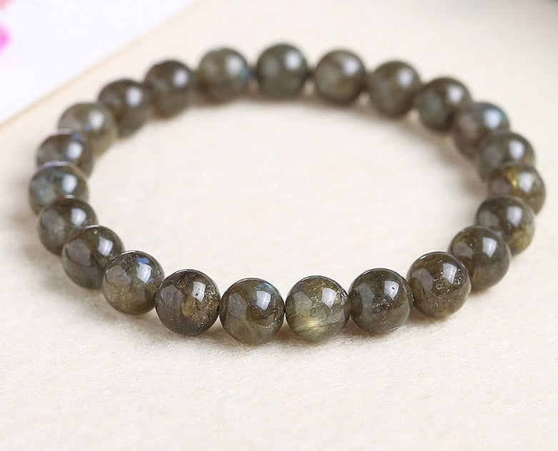 Bracelet Tonifiant en Pierre de Labradorite du Canada