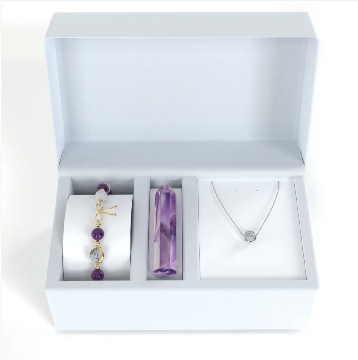 Coffret Amincissant - Améthyste & Pierre de Lune